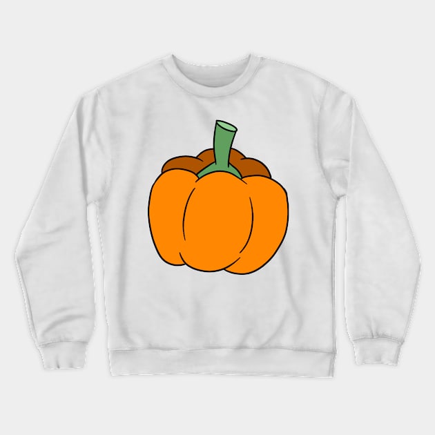 Orange Bell Pepper Crewneck Sweatshirt by saradaboru